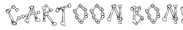 Cartoon Bones font preview